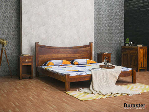 Duraster Vismit Solid Sheesham Wood Bed #1