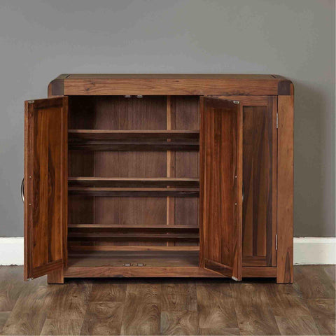 Arthur Large Shoes Cabinet Acacia Wood #12 - Duraster 