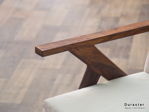 Duraster Vismit Modern Sheesham Wood Lounge Chair #8