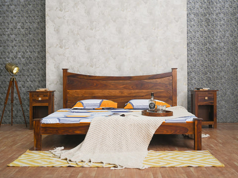 Duraster Vismit Solid Sheesham Wood Bed #1