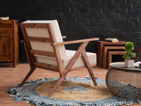 Duraster Hawkin Modern Solid Wooden Armchair #2