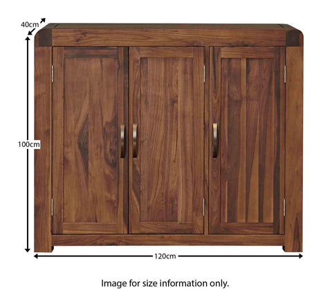 Arthur Large Shoes Cabinet Acacia Wood #12 - Duraster 