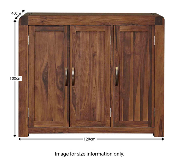 Arthur Large Shoes Cabinet Acacia Wood #12 - Duraster 