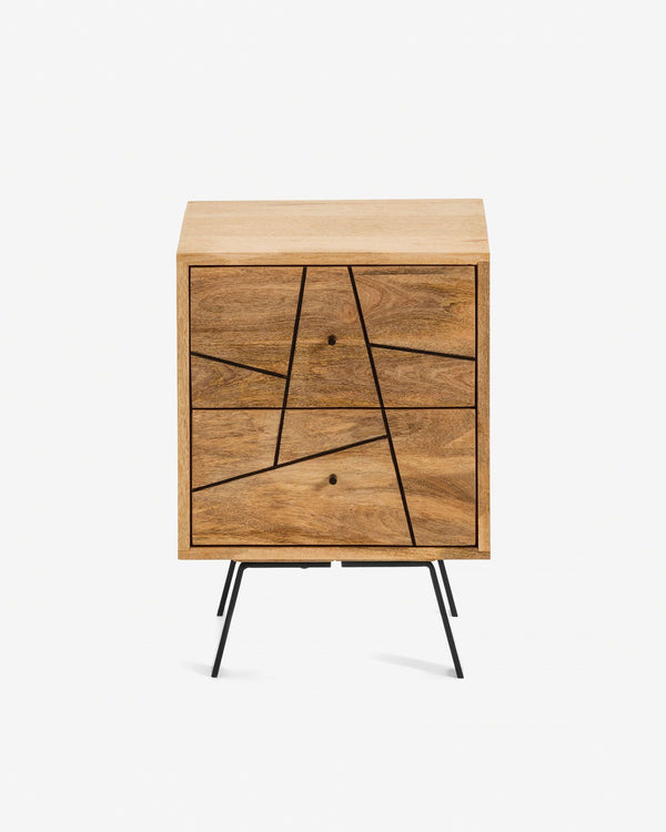 Mosaix Bed Side Table Mango Wood #1 - Duraster 