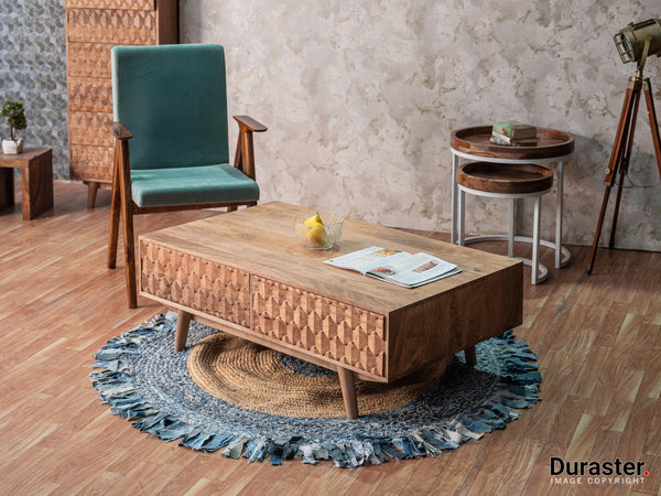Duraster Diamond Wooden Coffee Table with Storage #1