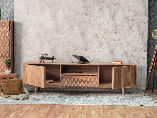 Duraster Diamond Wooden TV Unit Cabinet #8