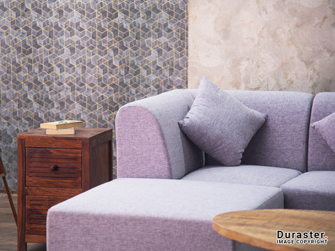 Duraster Diana U Shaped Sofa Light Grey #40