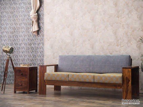 Ummed Solid Sheesham Wood 3 Seater Sofa #5