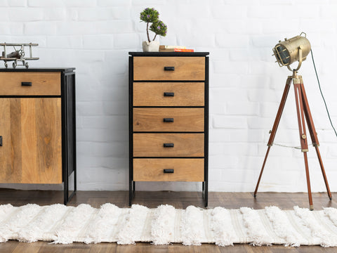 Mango Wood Chest Of Drawers 
