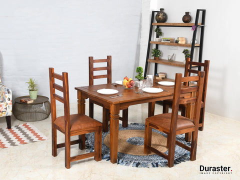 Aristocrat Acacia 4 Seater dining table set #1 - Duraster 