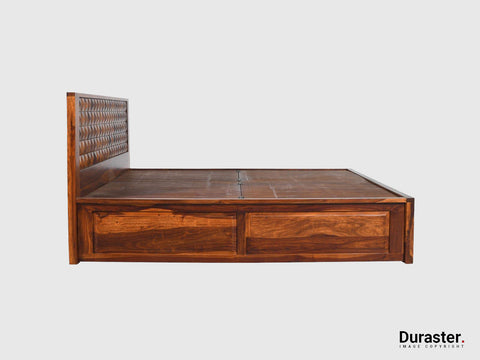 Aristocrat Solid Sheesham Wood Storage Bed