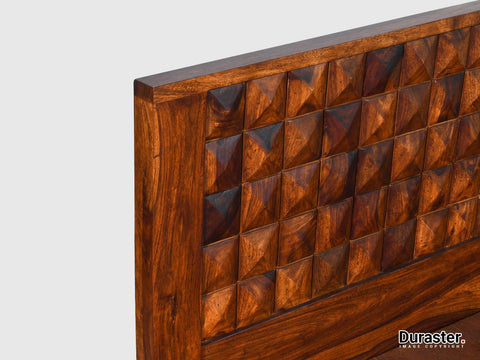 Aristocrat Solid Sheesham Wood Storage Bed