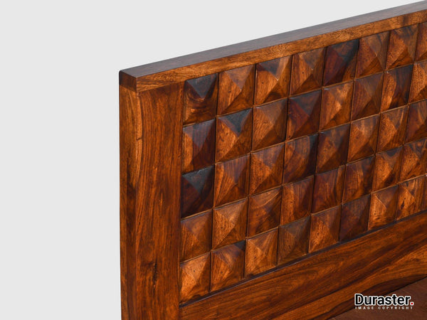 Aristocrat Solid Sheesham Wood Storage Bed