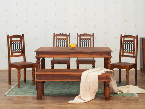 Aristocrat Solid Wood Dining Set with Chairs