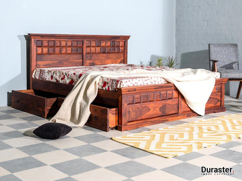 Aristocrat Solid Wood Storage Bed #6 - Duraster 