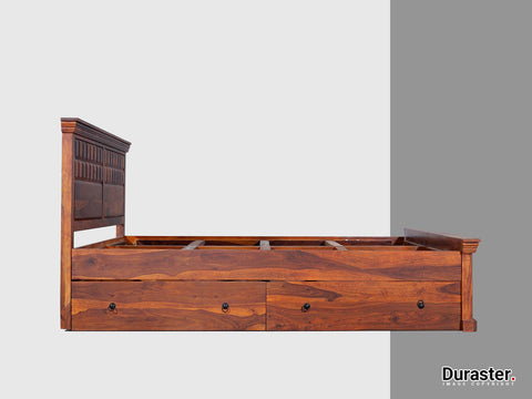 Duraster Aristocrat Solid Wood Storage King Size Bed #6