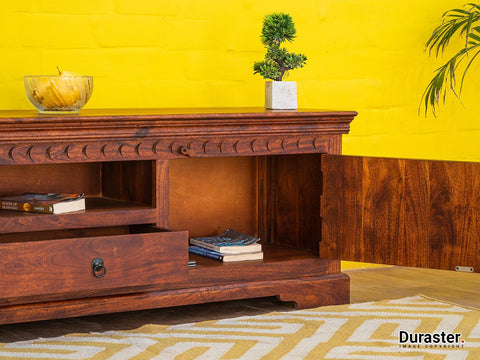Aristocrat Solid Wood TV Unit with Storage