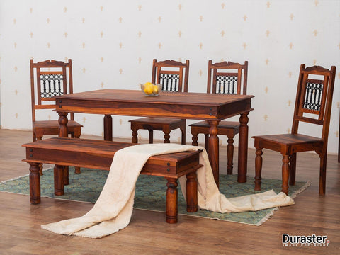 Aristocrat Solid Wood Dining Set with Chairs