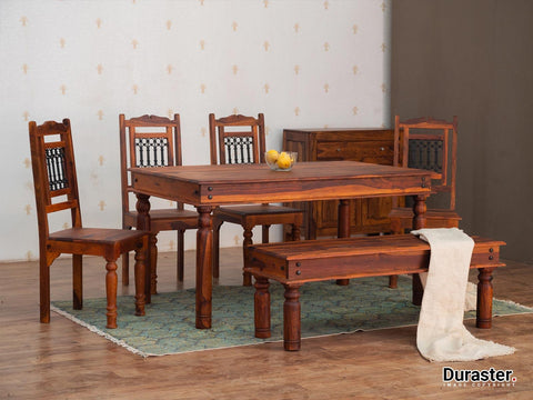 Aristocrat Solid Wood Dining Set with Chairs