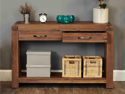 Arthur Wooden Console Table with Storage #11