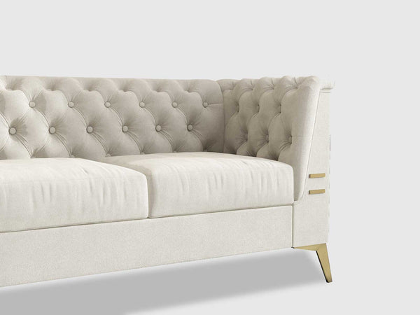 Duraster Chesterfield Premium Fabric Sofa #75