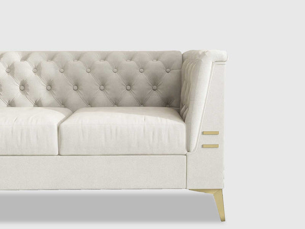 Duraster Chesterfield Premium Fabric Sofa #75