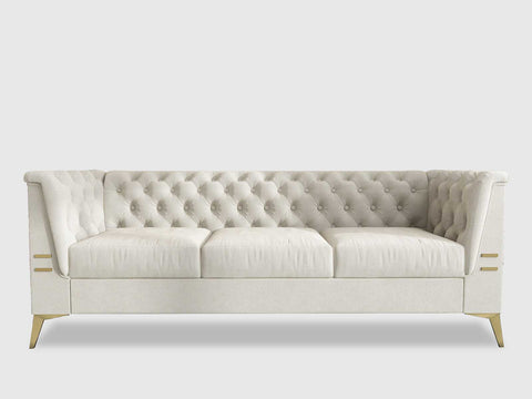 Duraster Chesterfield Premium Fabric Sofa #75