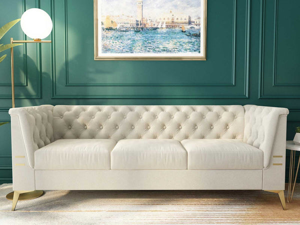 Duraster Chesterfield Premium Fabric Sofa #75