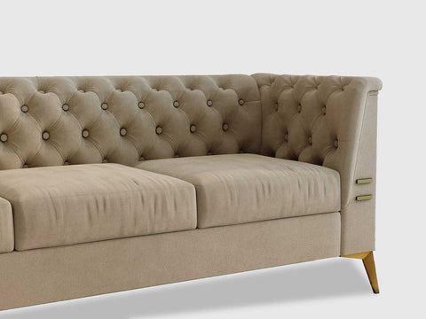 Duraster Chesterfield Premium Fabric Sofa #73