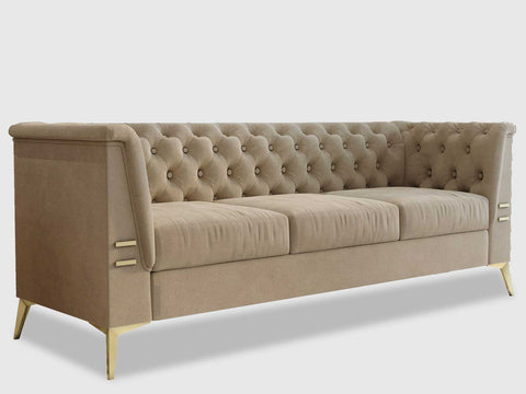 Duraster Chesterfield Premium Fabric Sofa #73