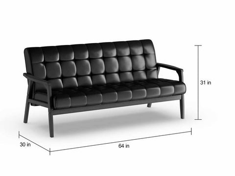 Duraster Chesterfield Two Seater Leather Sofa #83