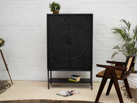 Duraster Black Marina High Cabinet #1