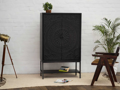 Duraster Black Marina High Cabinet #1