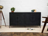 Duraster Black Marina Solid Wood Sideboard #2