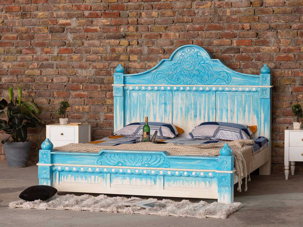 Duraster Florida Wooden King Size Bed #4
