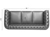 Duraster Chesterfield Traditional Three Seater Sofas #63