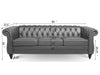 Duraster Chesterfield Traditional Three Seater Sofas #63