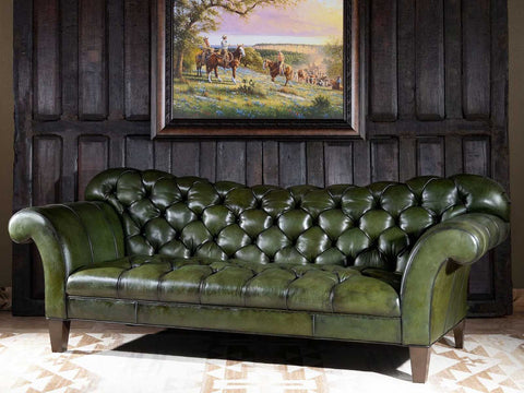 Duraster Chesterfield Traditional Three Seater Sofa (Irish Green) #94