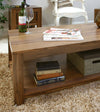 Marwar Sheesham Wood Walnut Coffee Table #3 - Duraster 