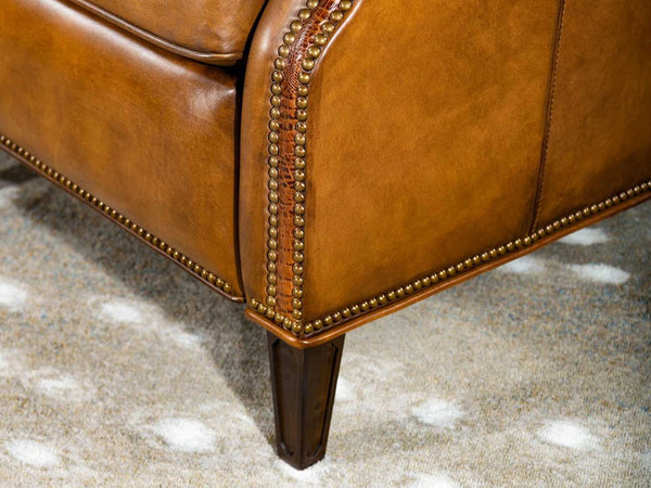 Duraster Chesterfield Single Seater Leather Sofa (Peanut Brown) #81