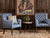 Chesterfield Single Seater Leather Armchair (Sky Blue)