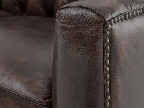 Duraster Chesterfield Colonial Brown Set of Three Sofas #7
