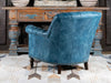 Duraster Chesterfield Single Seater Leather Lounge Chair (Sky Blue)