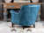 Chesterfield Single Seater Leather Lounge Chair (Sky Blue)