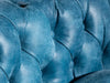 Duraster Chesterfield Single Seater Leather Lounge Chair (Sky Blue)