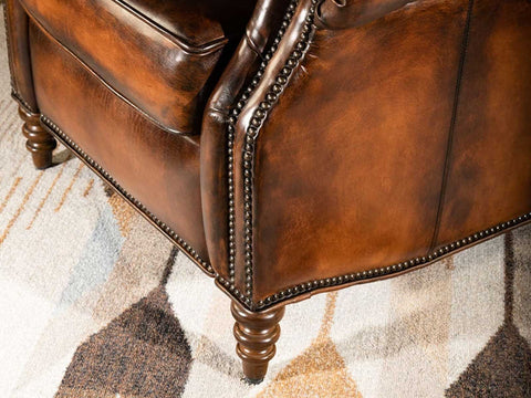 Duraster Chesterfield Single Seater Leather Sofa (Chocolate Brown) #90