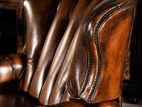 Duraster Chesterfield Single Seater Leather Sofa (Chocolate Brown) #90