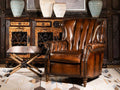 Duraster Chesterfield Single Seater Leather Sofa (Chocolate Brown) #90