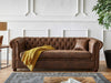 Duraster Chesterfield Vintage Brown Three Seater Sofa #19