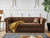 Chesterfield Vintage Brown Three Seater Sofa #19